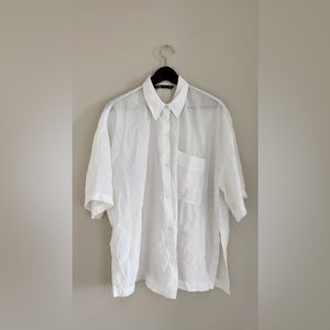 Zara Oversize Breezy Button Up